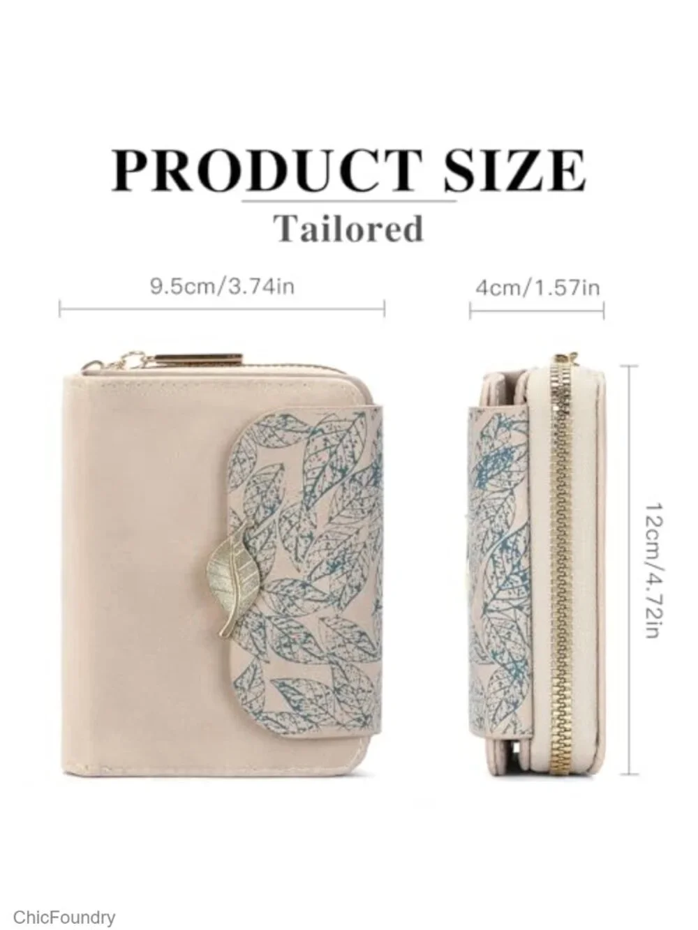 RFID Blocking Bifold Wallet for Women Vegan Leather Small Card Holder with